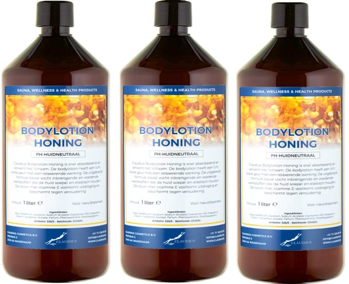Bodylotion Honing 1 Liter - set van 3 stuks