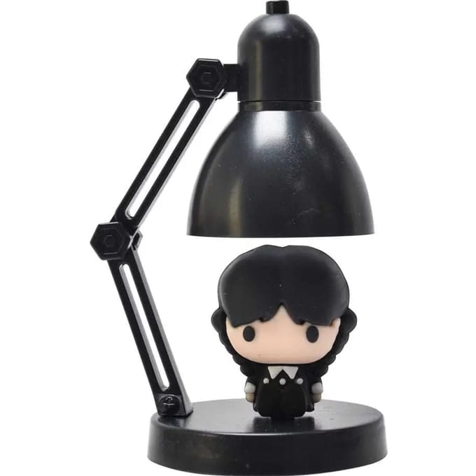 Wednesday - leuk mini lampje van +/- 10cm hoog - afneembare figurine - verstelbaar