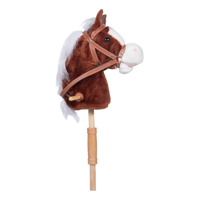Stokpaard Belle - met geluid - bruin