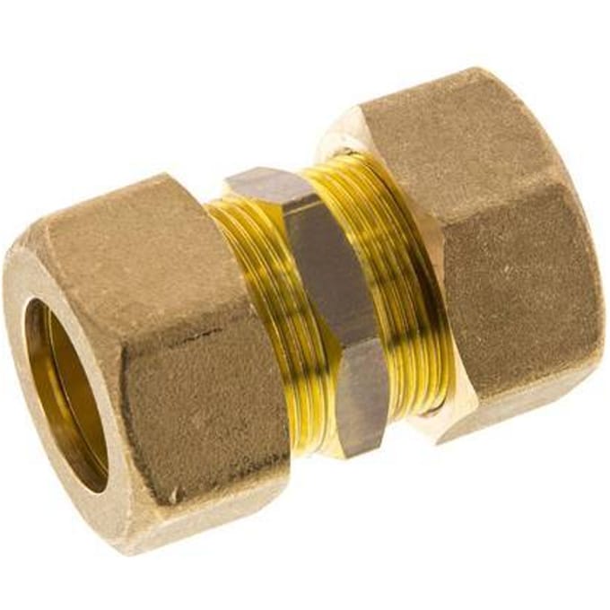 22mm Messing Rechte Knelfitting 54 Bar DIN EN 1254-2 - FL2S-O-B-22