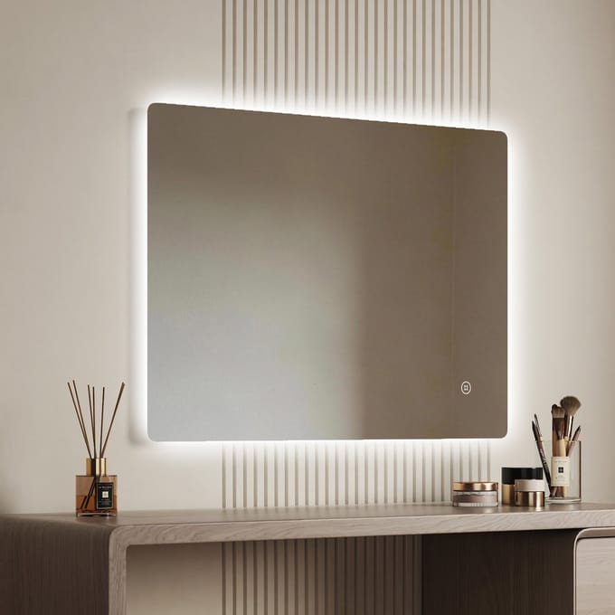 EMKE Badkamerspiegel - LM09 - Dimbaar 6500K Koud Wit - Frameloos - 60 x 100 CM