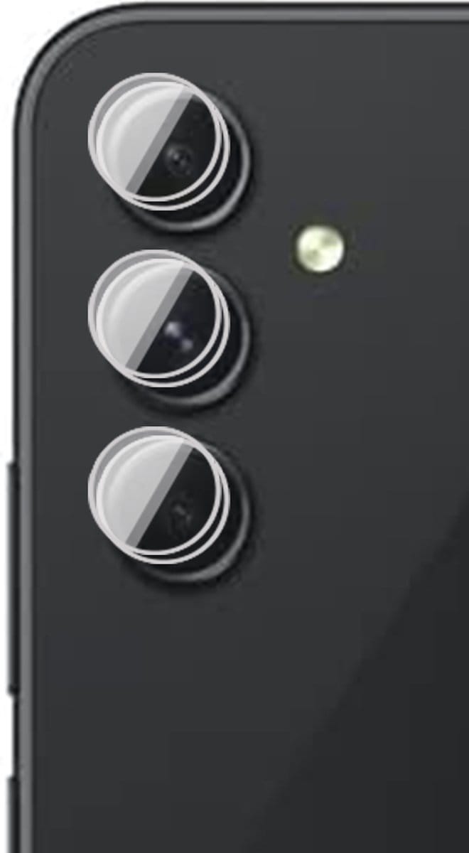 Camera Lens Screenprotector geschikt voor Samsung Galaxy A34 - 2x Glas Camera Screen Protector