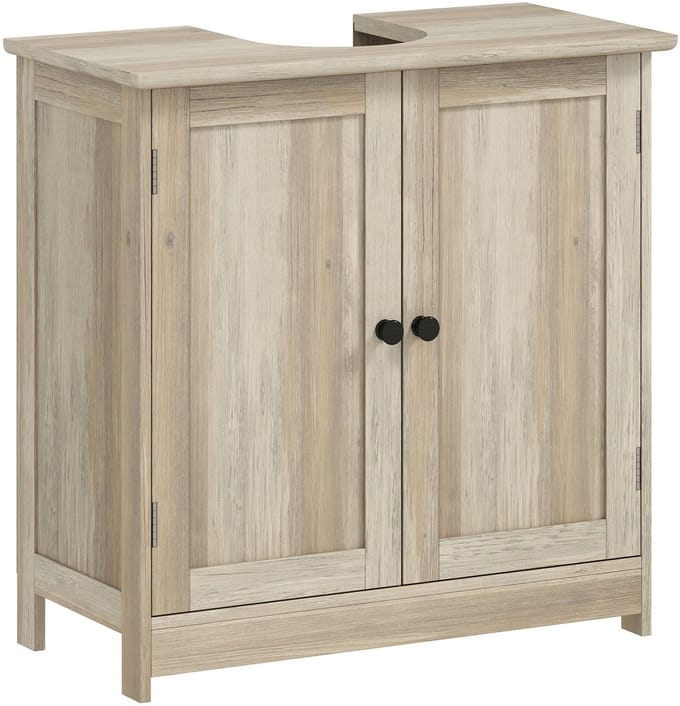 HOMCOM Badkamermeubel - Samengesteld hout - 60x30x60cm - Grijs