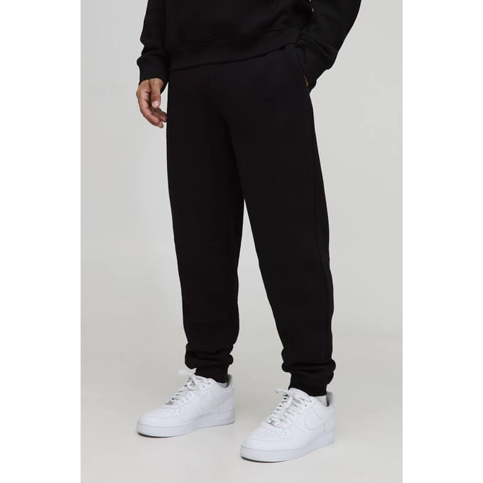 Essential Regular Fit Jogger | Black | Size Medium