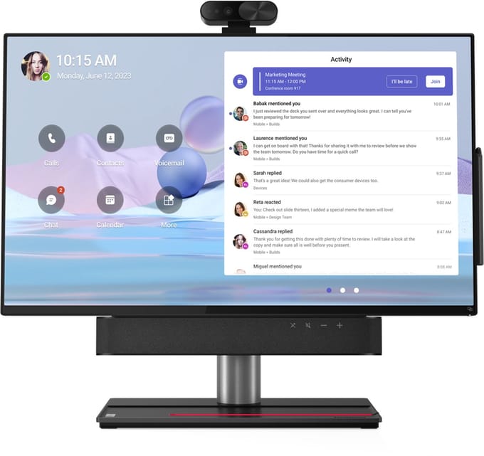 Lenovo ThinkSmart View Plus video conferencing systeem Ethernet LAN Gepersonaliseerde videovergaderingssysteem