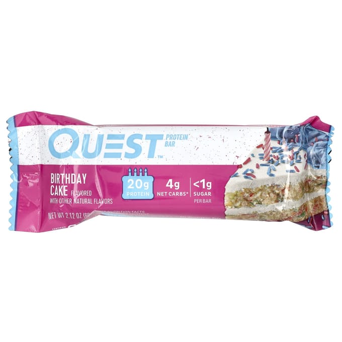 Eiwitreep, Verjaardagstaart, 4 Repen, 60G (2.12Oz) Elk