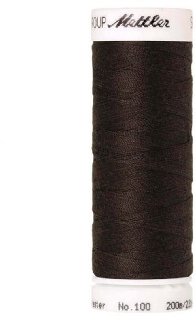 Amann Mettler Seralon Naaigaren – Black Peppercorn (1382) – 200 m – No. 100 – 100% Polyester – Per Stuk