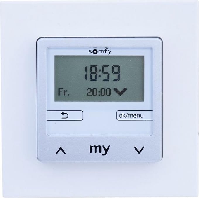 Somfy Inbouw dagklok Chronis Smoove Uno S (Sun) Pure Wit