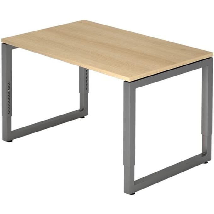 REGO 12 G | Bureau - 120x80 Tafelhoogte I In hoogte verstelbaar Eiken/Grafiet