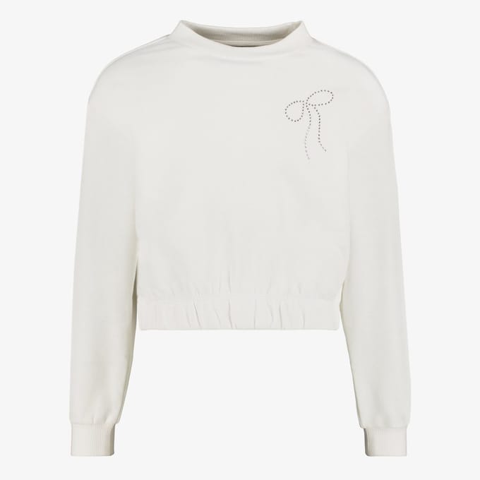 MyWay meisjes sweater met strikje wit - Maat 146/152