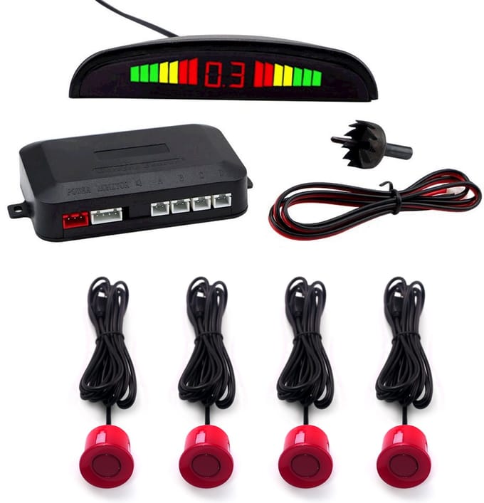 Parkeersensoren | Chili Rood | Parkeerhulp | CTX-RP18