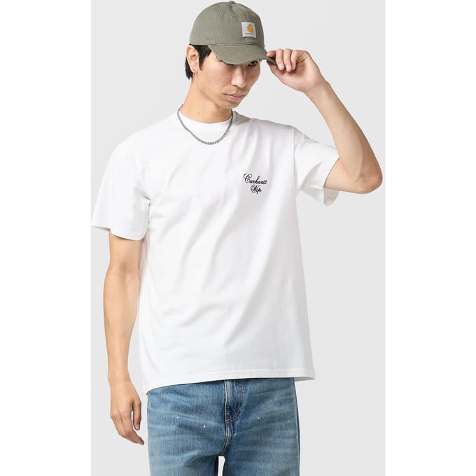 T-shirt met logostitching model 'Gracious'
