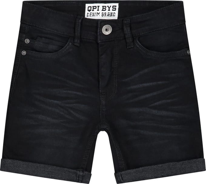 Quapi short Arjan black jeans - maat 128