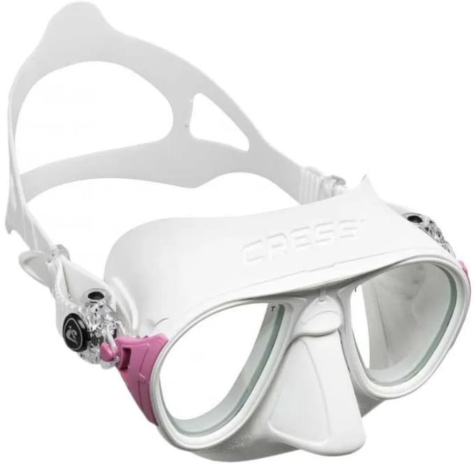 Cressi Calibro Duikmasker Wit - Roze