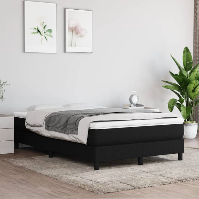 vidaXL - Pocketveringmatras - medium - 120x200x20 - cm - stof - zwart