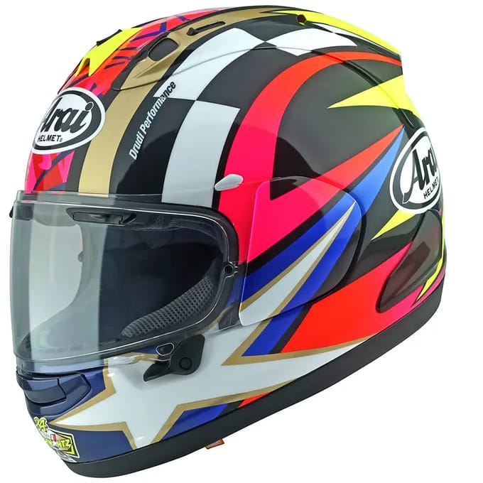 Volle motorhelm Arai Rx-7V Evo Schwantz 30 - Replica