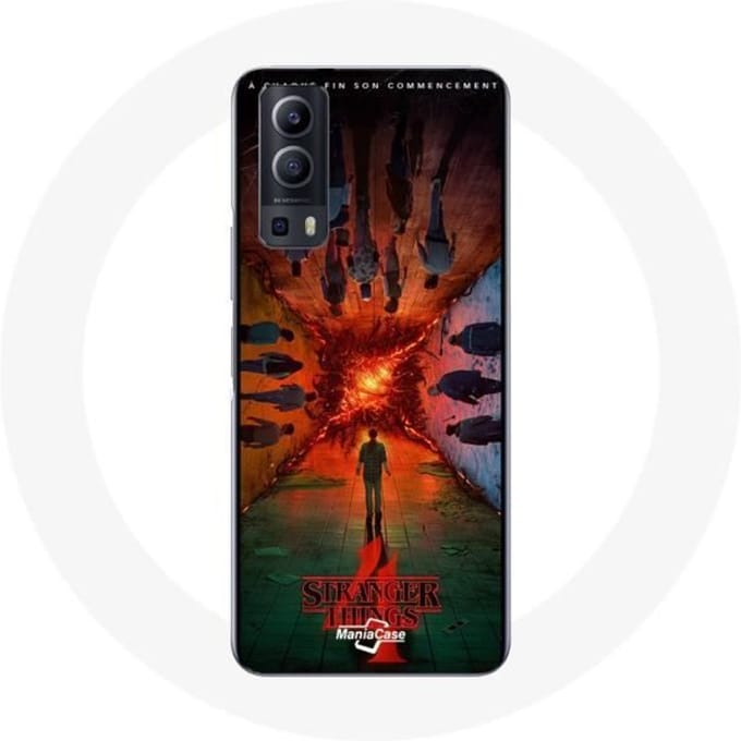 Coque pour Vivo Y72 Stranger Things Saison 4 Affiche Equipages de la Nouvelle Théorie