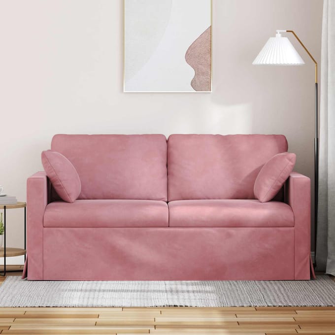 vidaXL - Bank - Roze - 158 - x - 78 - x - 80 - cm - Fluweel