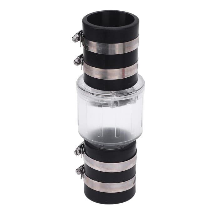 Clapet anti-retour pour pompe de puisard à clapet à ressort silencieux transparent pour pompe d'égout 112 white