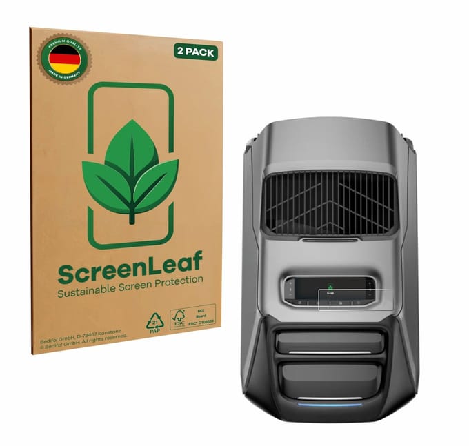 2 Stuks Screenprotector voor EcoFlow Wave 3 - Hoogwaardige Beschermfolie transparant