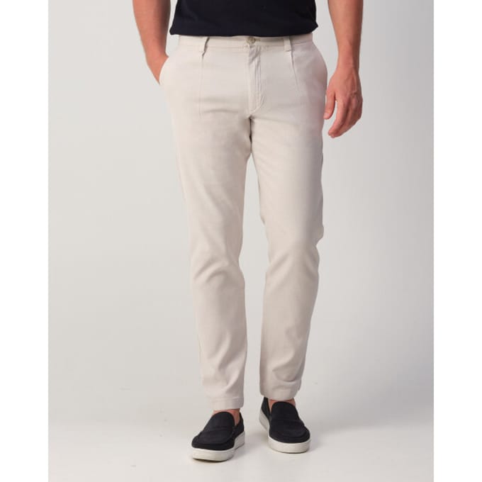 tapered fit chino van katoenmix