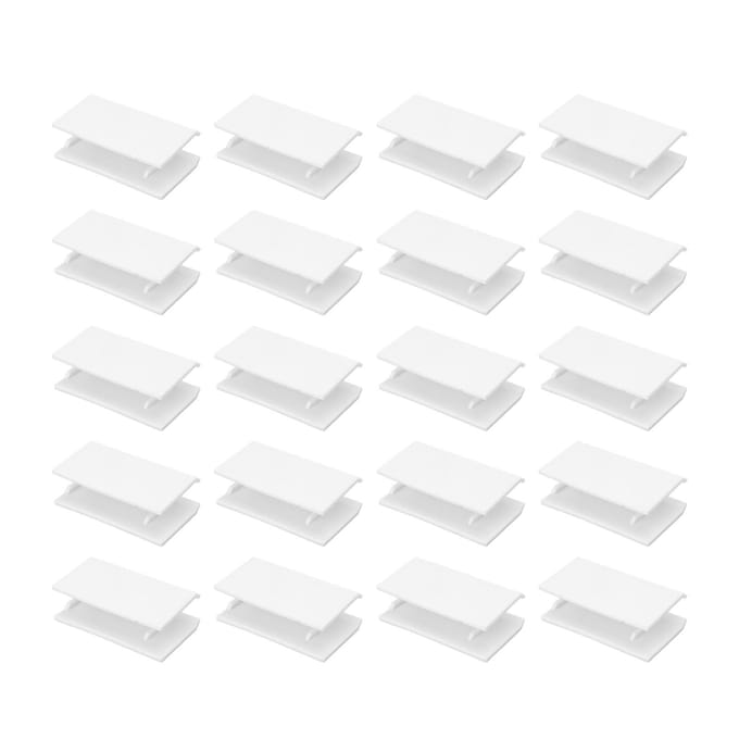 20 Pièces Butée de Blocage de Fenêtre de Porte Coulissante en Plastique Limiteur Sûr Accessoires Anti-Collision Long