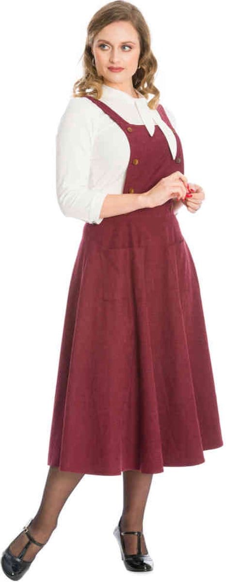 Dancing Days - LIFES A PEACH PINAFORE Flare jurk - L - Paars
