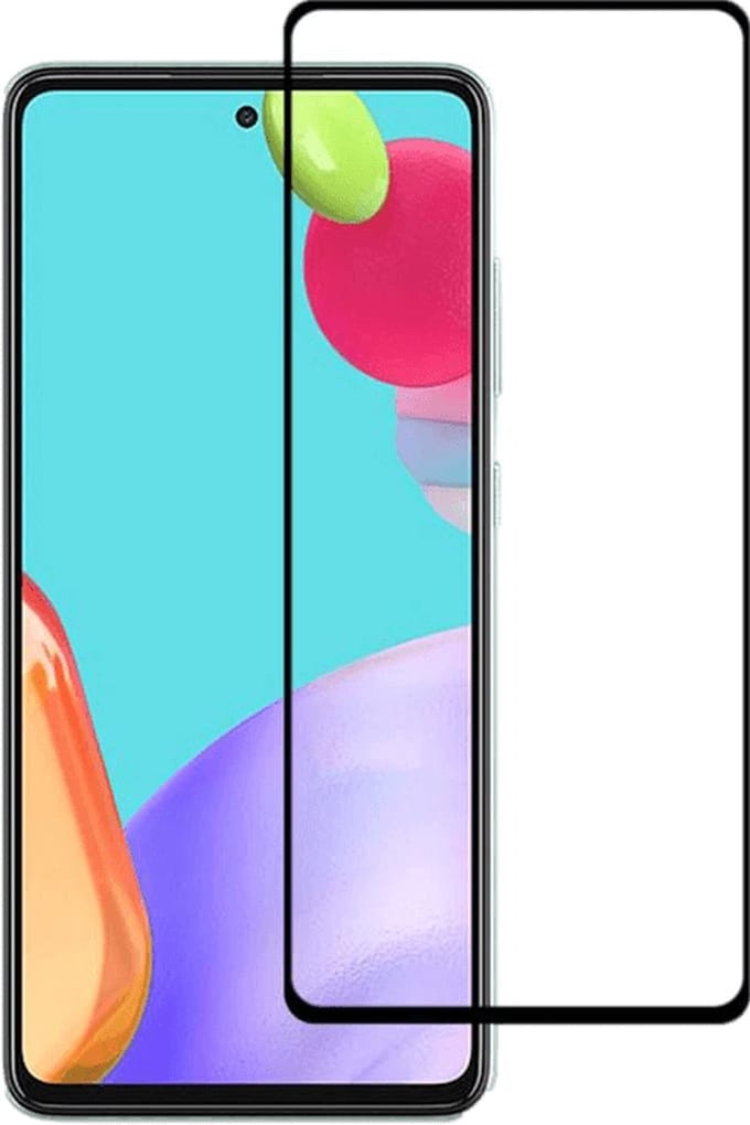 Geschikt Voor Samsung A14 Screenprotector 10D Zwart