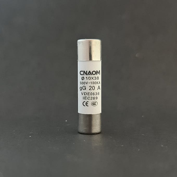 R015 10x38 Keramische Buiszekering - 20A - 10x38mm
