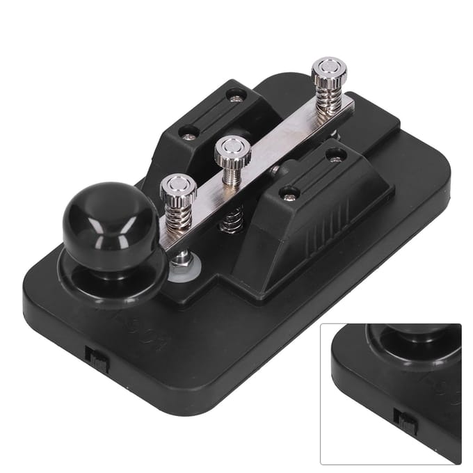 Morse Code Sleutel Telegraaf Tapper Handmatige CW Oefentool Trainer met Buzzer voor Beginner