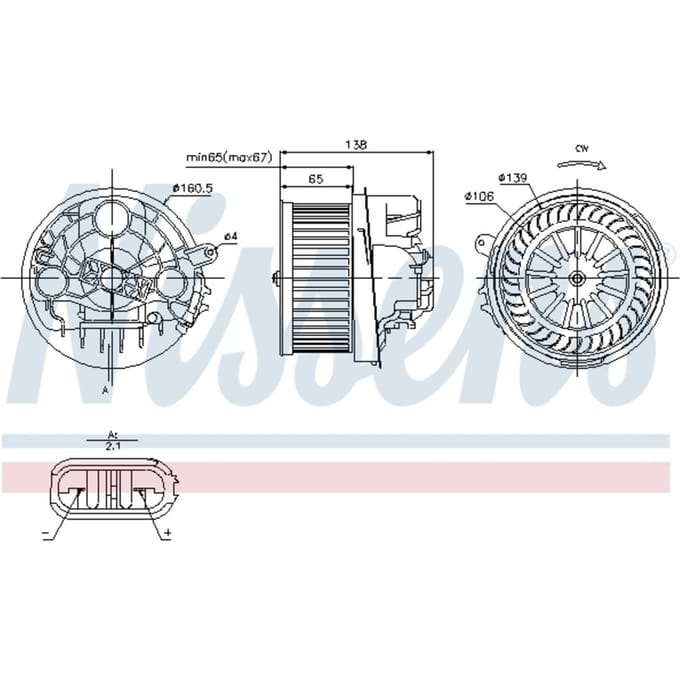 Binnenventilator NISSENS 87091
