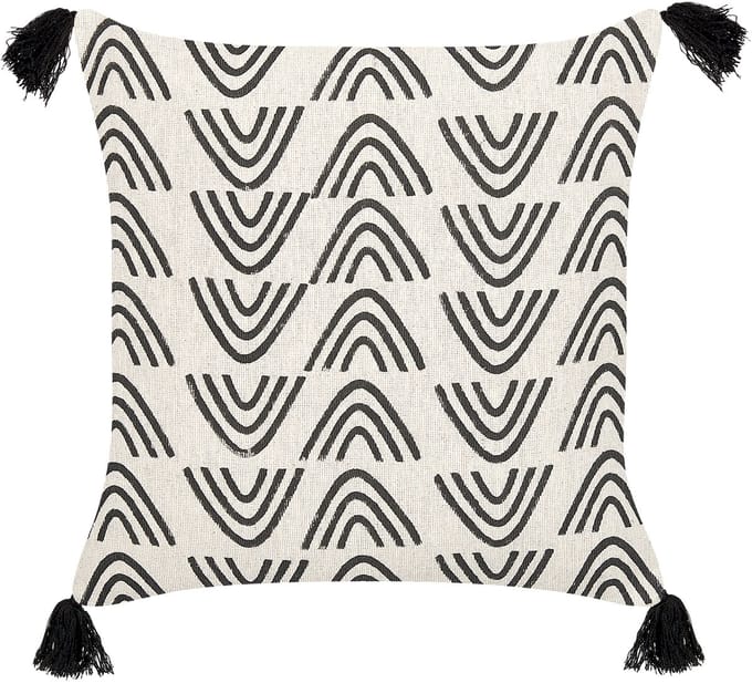 MAYS - Sierkussen - Gebroken wit - 45 x 45 cm - Katoen