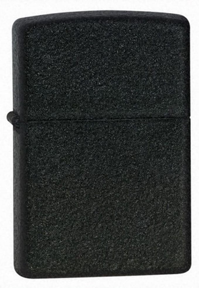 Zippo aansteker Crackle zwart