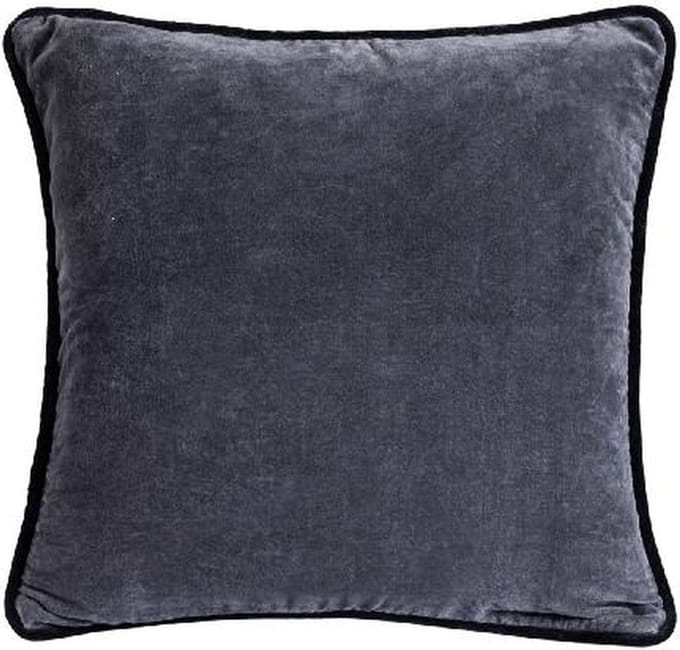 PTMD Sierkussen Nasim - 45x45x10 cm - Katoen - Grijs