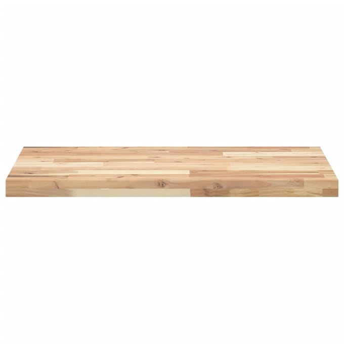 vidaXL - Wastafelblad - 140x50x4 - cm - onbehandeld - massief - acaciahout