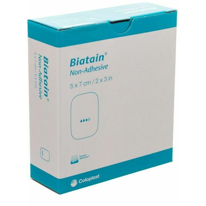 Biatain Schuimverband N/adh 5,0x 7,0cm 10 36105