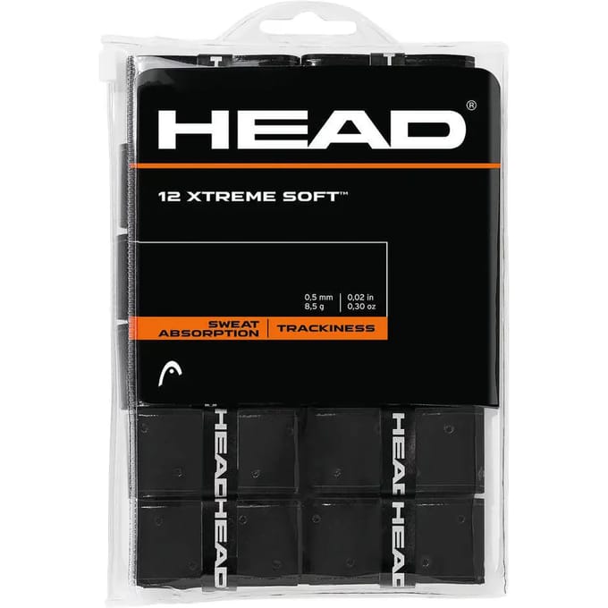 Head Xtreme Soft Overgrip 12 stuks Zwart