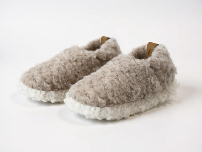 ATTREZZO® Sloffen - Teddy - Maat 32-33 - Beige - Pantoffels