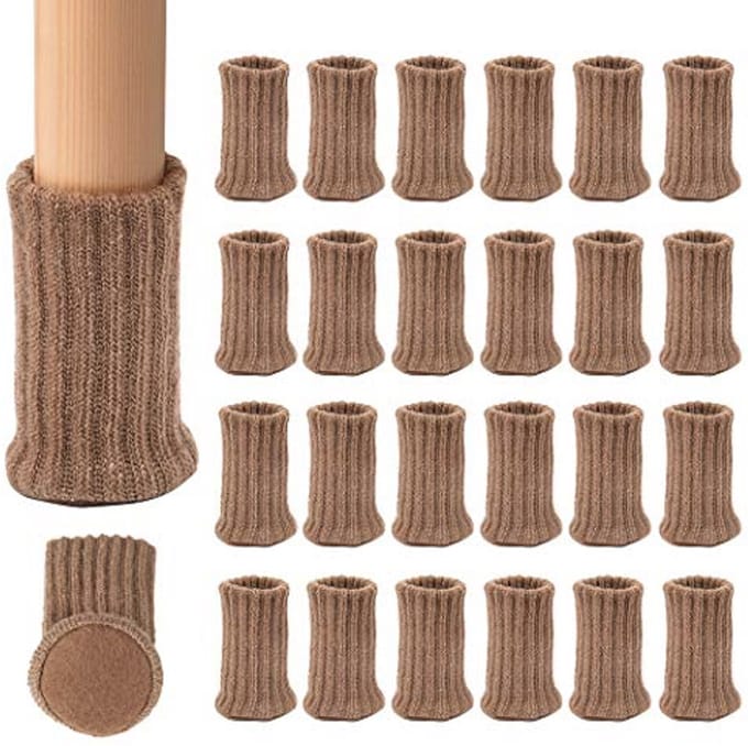 Stoelsokken 24PCS Hoog Elastisch Vloerbeschermers Antislip Meubelpoten Voeten Sok Covers Set