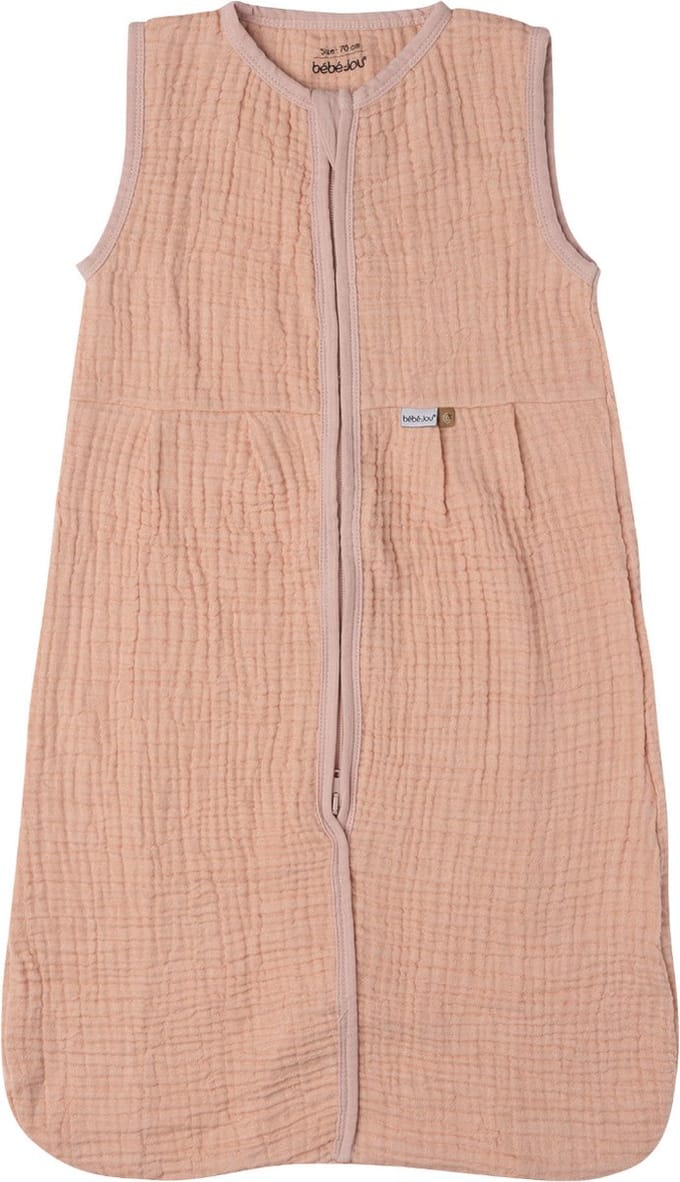 Bebe-Jou Pure Cotton Hydrofiele Zomer Slaapzak Pink 110 cm