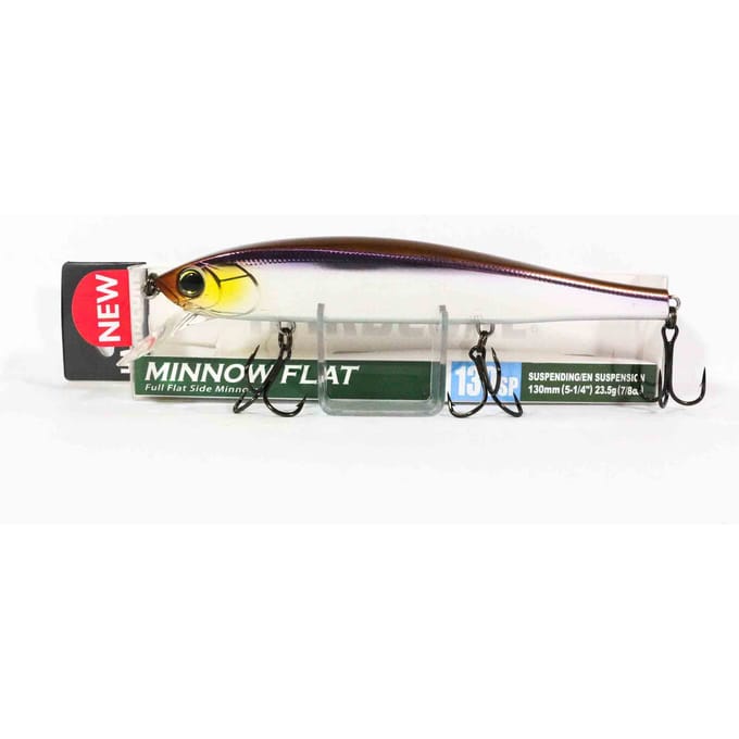 Yo Zuri Duel Hardcore Minnow Flat 130SP Leurre à suspendre R1381-MEWS (7095) gray