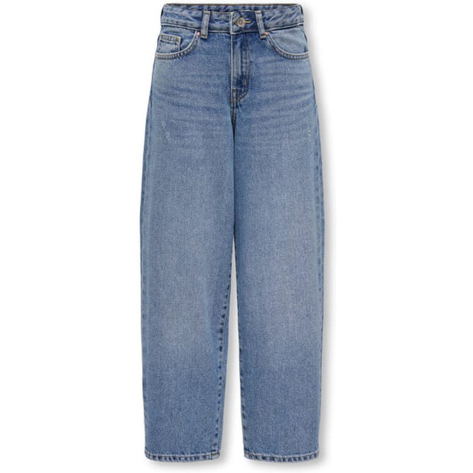 Only - Broek - KOGGIANNA-ELLA - Baggy - Medium Blue Denim - Maat 152