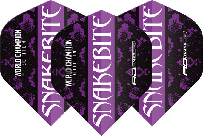 Red Dragon Peter Wright Snakebite World Champion 2020 Black - Dart Flights