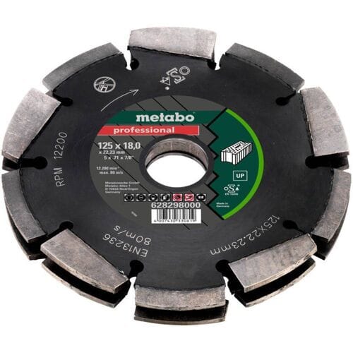 Metabo 628298000 Groeffrees Hardmetaal Afmeting, Ø 125 mm Schachtdiameter 22.23 mm 1 stuks