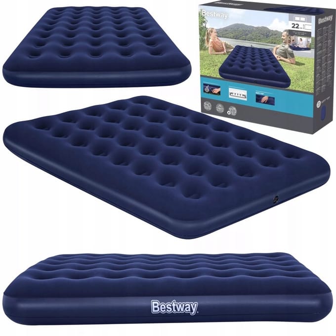 Bestway 2-persoons luchtbed 191x137x22 cm - Blauw