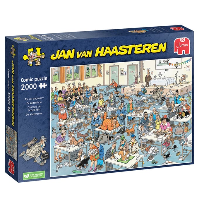 Jumbo Jan van Haasteren De Kattenshow 2000 stukjes Volwassenen puzzels