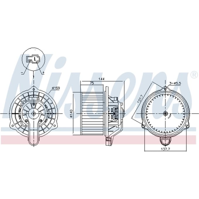 Interieurventilator NISSENS 87568