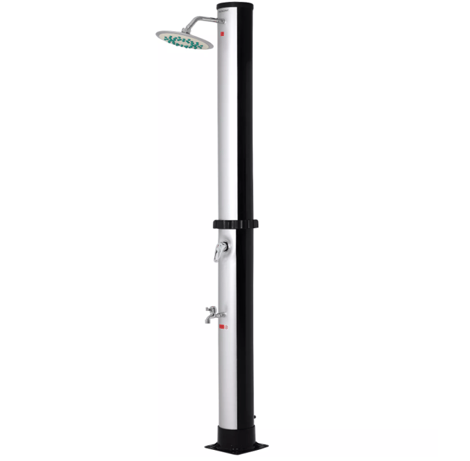 Monzana Buitendouche 35 liter – Solar UV-Bestendig 60°C - Zwart