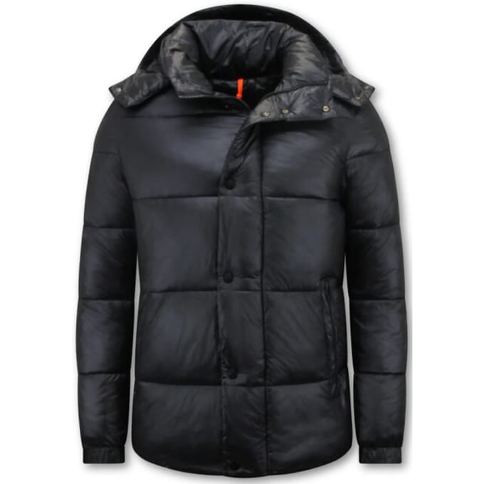 Heren Jack - Puffer Jas Heren - Winterjas Heren - Jassen Heren - 8055 - Zwarte Jas