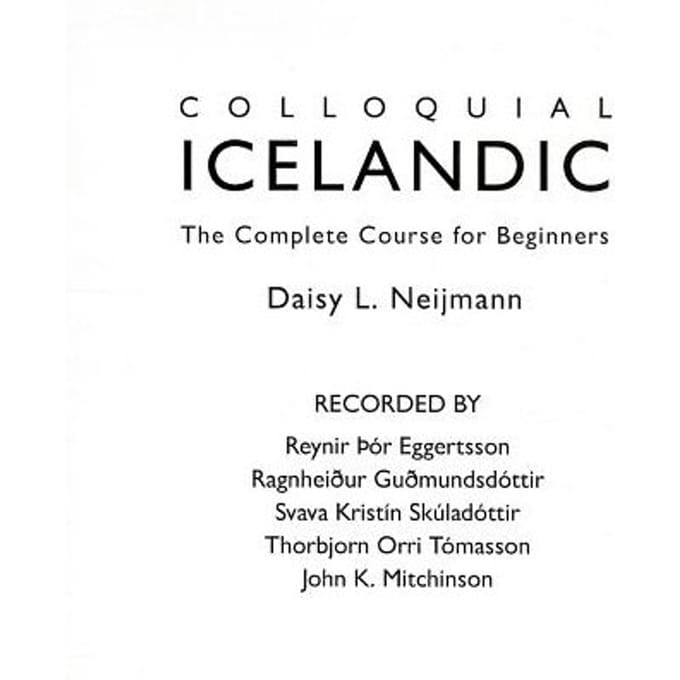 Colloquial Icelandic - Daisy L. Neijmann